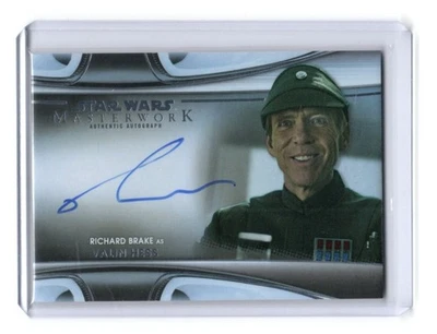 Star Wars Masterwork 2021 RAINBOW FOIL Auto Richard Brake as Valin Hess #32/50 - Image 1 of 4