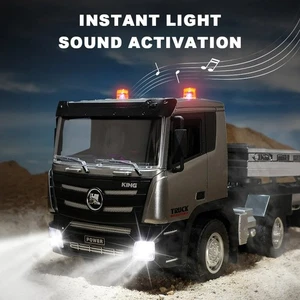 Remolque de construcción de automóviles de control remoto 1:24 RC Flat Truck Toy 1318 2,4G 9 canales - Imagen 1 de 14