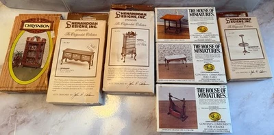 Vintage Doll House Furniture Kits Lot Of 7 Pieces The House Of Miniatures + - Image 1 of 4
