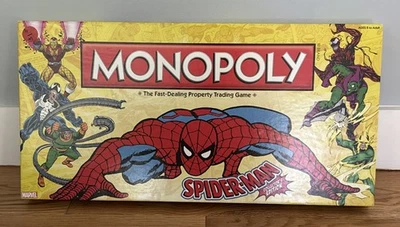 2012 Marvel Spider Man Collector's Edition Monopoly Board Game - OPEN BOX NEW - Image 1 of 3