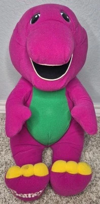Dinosaurio de peluche parlante vintage Barney Playskool Hasboro probado funciona 92-96 Lynos Foto 1 de 4