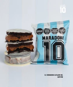 Alfajor Maradona Chocolate Blanco - Caja X 24un Argentina - Imagen 1 de 2
