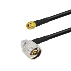 N Type Male 90 Degree right angle to RP-SMA Male RF RG58 Coaxial Coax cable Lot - Picture 1 of 4