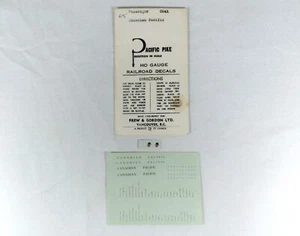 Pacific Pike HO Railroad Decals CP41 Canadian Pacific Passenger Car - Picture 1 of 4