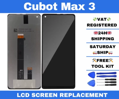Cubot Max 3 Replacement Glass LCD Touch Screen Display, 24h shipping - Image 1 of 2