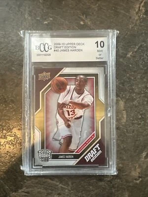 2009-10 Upper Deck Draft Edition #40 James Harden Rookie BGS BCCG 9 Near Mint+ - Image 1 of 2