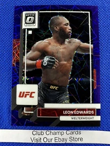 2023 #3 Leon Edwards Panini Donruss óptica UFC púrpura velocidad Prizm 33/59 - Imagen 1 de 3