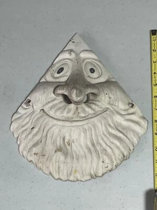 Unique Troll Face Bird House Part Ceramic Gnome Santa Art 13” - Picture 1 of 4