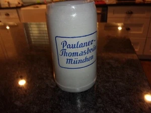 PAULANER THOMASBREAU MUNCHEN - GERMAN BEER STEIN - 36 OUNCES - LARGE - STONEWARE - Picture 1 of 5