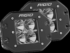 Rigid Industries Dually - Flush Mount - Flood - Set of 2 - Picture 1 of 7