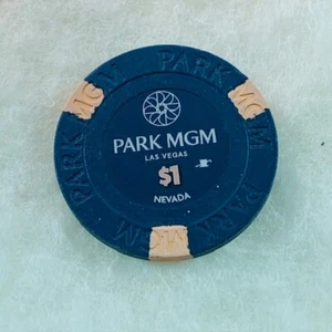 Park MGM Casino Chip Las Vegas $1.00 One Dollar Poker 2018 - Picture 1 of 4