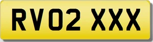 RV RVO  XXX SEXY  Private CHERISHED Registration Number Plate - Picture 1 of 1