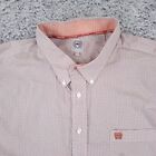 Cinch Shirt Men XXL Orange Geometric Button Down Western Cowboy Date Long Sleeve