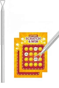 Metal Lottery Scratcher, Scrigit Scraper Tool, Lotto Scratcher Label Scraper - Picture 1 of 7