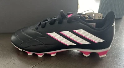 Adidas Copa Pure Soccer Cleats Youth Size 2.5 Shoes Black Pink GY9041 NIB - Image 1 of 3