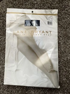 Medias Lane Bryant Plus Azul Marino Talla C NUEVAS Puntera Reforzada Invisible Daysheer Foto 1 de 2