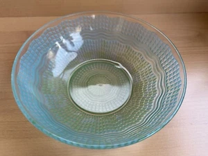Art Deco ~ Chance Brothers Blue Glass Fruit - Salad - Trifle Bowl - Picture 1 of 22
