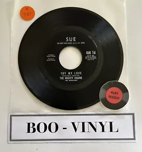 The Mighty Shaine - Call me Sweet Things/Try My Love 7” Northern Soul / Funk VG+ - Picture 1 of 5