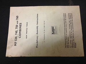 Massey Ferguson MF Mähdrescher neues Profil Tischbuch 520 740 750 760 VORLIEFERUNG - Bild 1 von 2