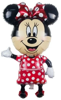 🎂 NEW Disney Minnie Mouse RED Dress Polka Giant Size Air Foil Balloon 44" Party - Image 1 of 4