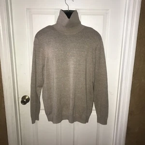 H&M Sweater MENS XL LIGHT GRAY Pullover Turtle Neck Casual SLIM FIT NEW READ!!!! - Picture 1 of 6