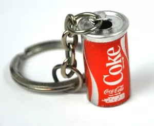 1970's Coca-Cola Coke USA Key Chain Mini Can Miniature Can Keychain NOS Vintage - Picture 1 of 9