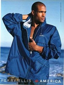 1998 PRINT AD - PERRY ELLIS AMERICA JACKET COAT  FASHION CLOTHING AD - AD ONLY - Picture 1 of 1
