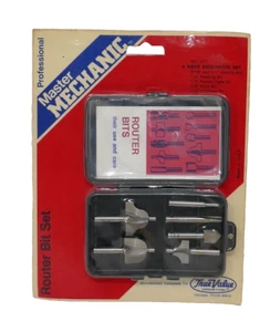 True Value Master Mechanic 6 Piece Router Bit Set NOS - Picture 1 of 6