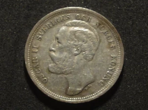 SWEDEN  1 KRONA 1877 (9244) - Picture 1 of 2