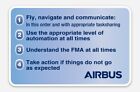 Autocollant AIRBUS règles d'or pour pilotes