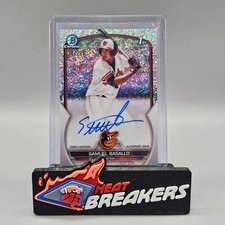 2023 Bowman Chrome Baseball Samuel Basallo 1st CPA-SB Speckle Auto /299 HB001