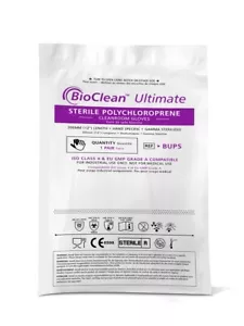 Guantes largos estériles para sala limpia BioClean Ultimate de nitrilo talla 6 - Imagen 1 de 2