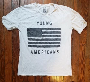 Zoe Karssen Young Americans White Tee Shirt Graphic T-Shirt Designer Modern XS - Picture 1 of 3
