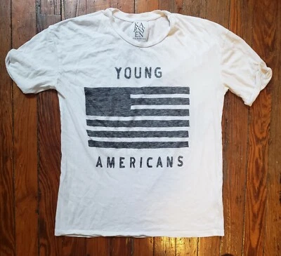 Zoe Karssen Young Americans White Tee Shirt Graphic T-Shirt Designer Modern XS - Image 1 of 3