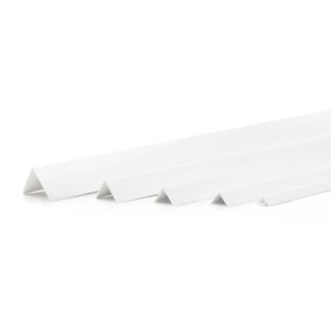 Winkelleisten Weiss 2m PVC Winkelprofil Kunststoffwinkelprofil Kunststoff - Bild 1 von 2