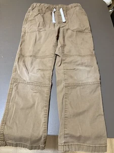 Cat & Jack Boy's Tan Adjustable Waist Cotton Denim Jeans Size 7 Straight - Picture 1 of 5