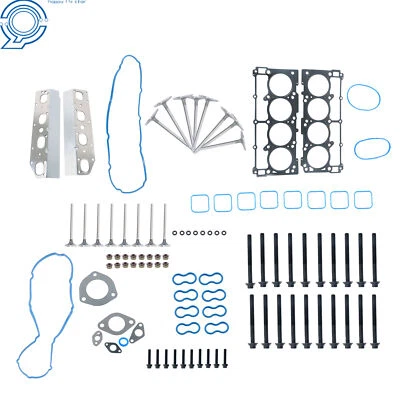 Juego de juntas de culata de 5,7 L para Jeep Commander 2009-2010 pernos de válvulas de escape de admisión Foto 1 de 4