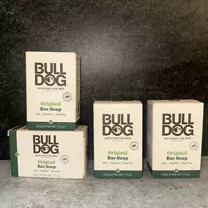 Lotto 4 sapone da bar originale Bull Dog 7 oz cura della pelle per uomo ingredienti naturali - Foto 1 di 1