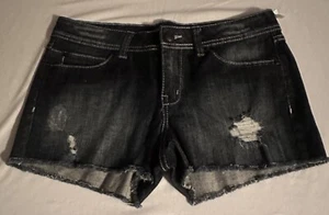 Miley Cyrus Max Azria Cut-Off Shorts Womens Size 11 Blue Denim New With Tags - Picture 1 of 6