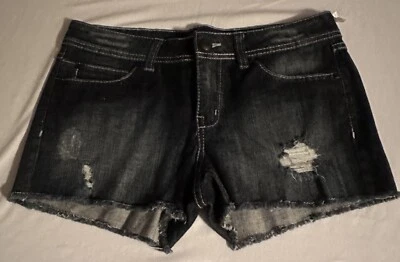 Pantalones Cortos Miley Cyrus Max Azria Corte Para Mujer Talla 11 Azul Denim Nuevos Con Etiquetas Foto 1 de 4