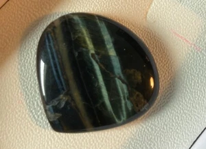 UNIQUE25CT PEAR SHAPE NATURAL BLUE TIGEREYE STONE FROM INDIA - Picture 1 of 12