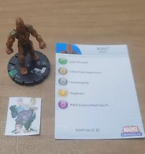 =HeroClix Marvel MUTATIONS AND MONSTERS Korg 018 with card = - Picture 1 of 1