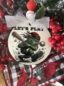 Ornament 3” Round Baseball - Picture 1 of 3