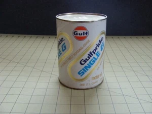 GULF OIL CAN GULFPRIDE SINGLE G S.A.E. 30 - Picture 1 of 6