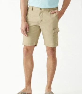 Tommy Bahama Coastal Key Cargo Shorts Mens 30 Khaki Stretch Chino 10" NWT $99 - Image 1 of 4