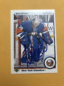 Rick Dipietro Signed New York Islanders Card 1