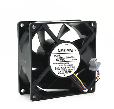 1PC   Dual Ball High Air Volume Server Fan 3615KL-04W-B76 T5994 12V 1.60A 9038 - Image 1 of 4