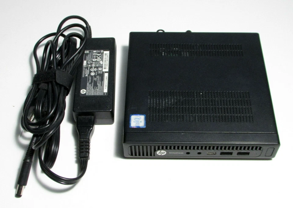 HP EliteDesk 800 G2 Mini 65W i7-6700T 8GB RAM 256GB SSD Windows 10 WiFi - Image 1 of 4