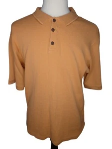 Tommy Bahama Men's Orange Polo Golf Shirt Size L - Picture 1 of 7