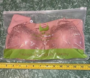 NEW Women’s Plus Size Front Closing Wireless Bra Fashion Bar Collection Best 3XL - Picture 1 of 6